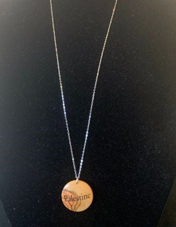 Olivewood Pendant "Palestine"