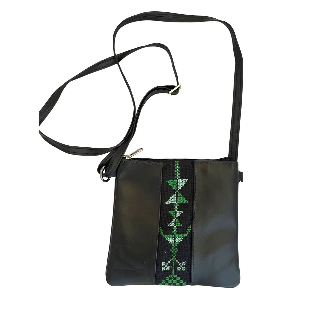 Leather Bag with Embroidery