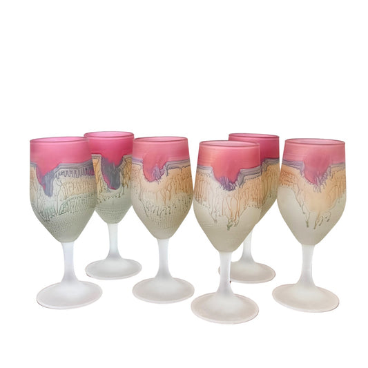 Phoenician-Style Stemware, Set of Six