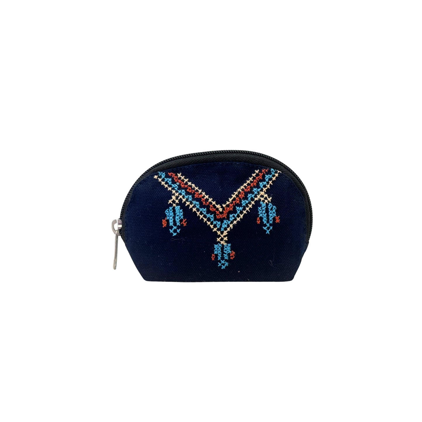 Embroidered Pouch (5”) - Saru Turquoise