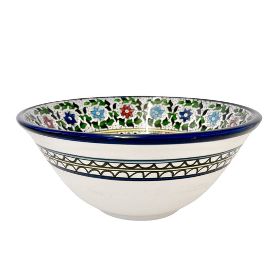 Ceramic Serving Bowl (10”) - Multicolor Vine