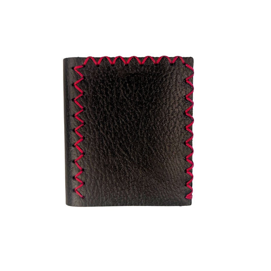 Leather Bi-Fold Wallet (Small) - Black