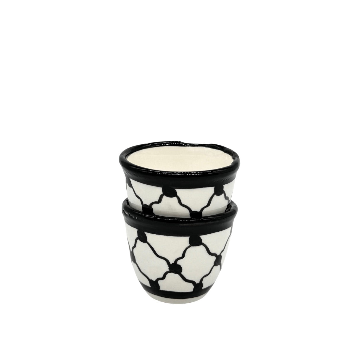 Espresso Cups (w/o handles) - Set of 2, Keffiyeh