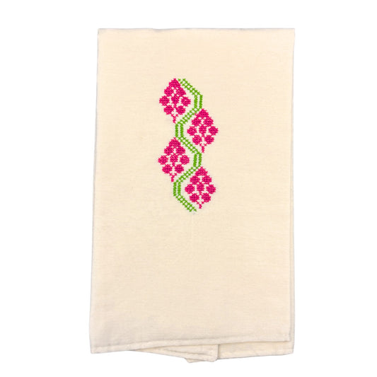 Embroidered Tea Towel - Grapes