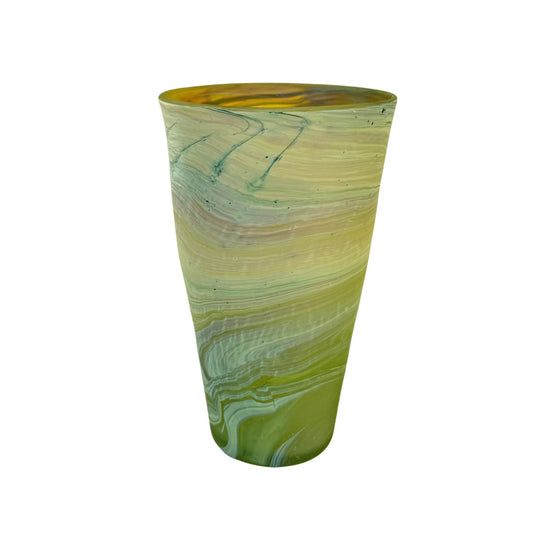 Phoenician Glass Vase (8”) - Green