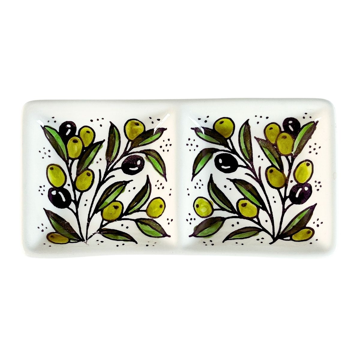 Ceramic Split Serving Dish (6”) - Zeitoun