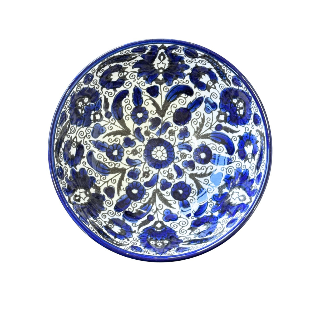 Ceramic Bowl (6") - Blue Thistle