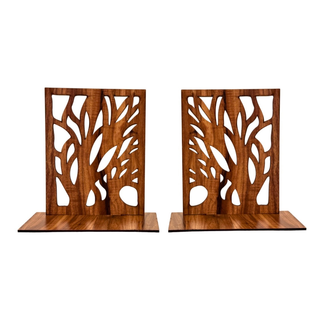 Wooden Bookends - Tree