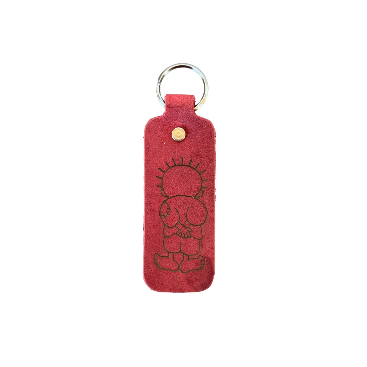 Leather Keychain - Handala