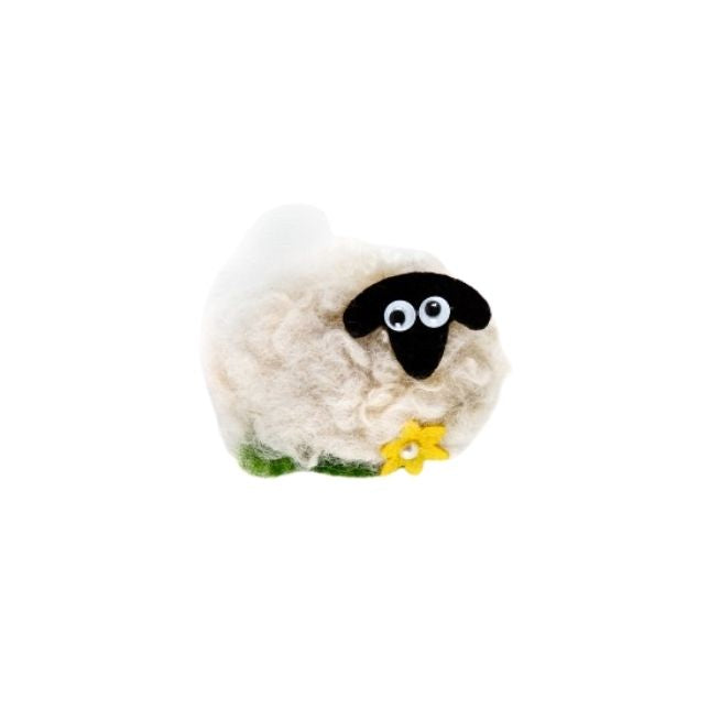 Wool Felted Sheep Magnet