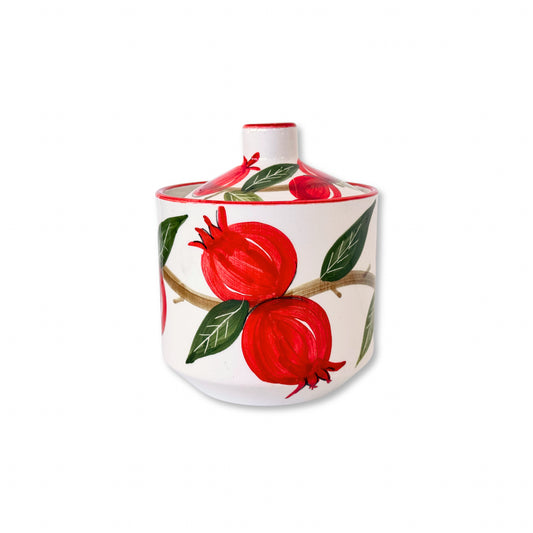 Ceramic Jar (3.5”) - Pomegranate