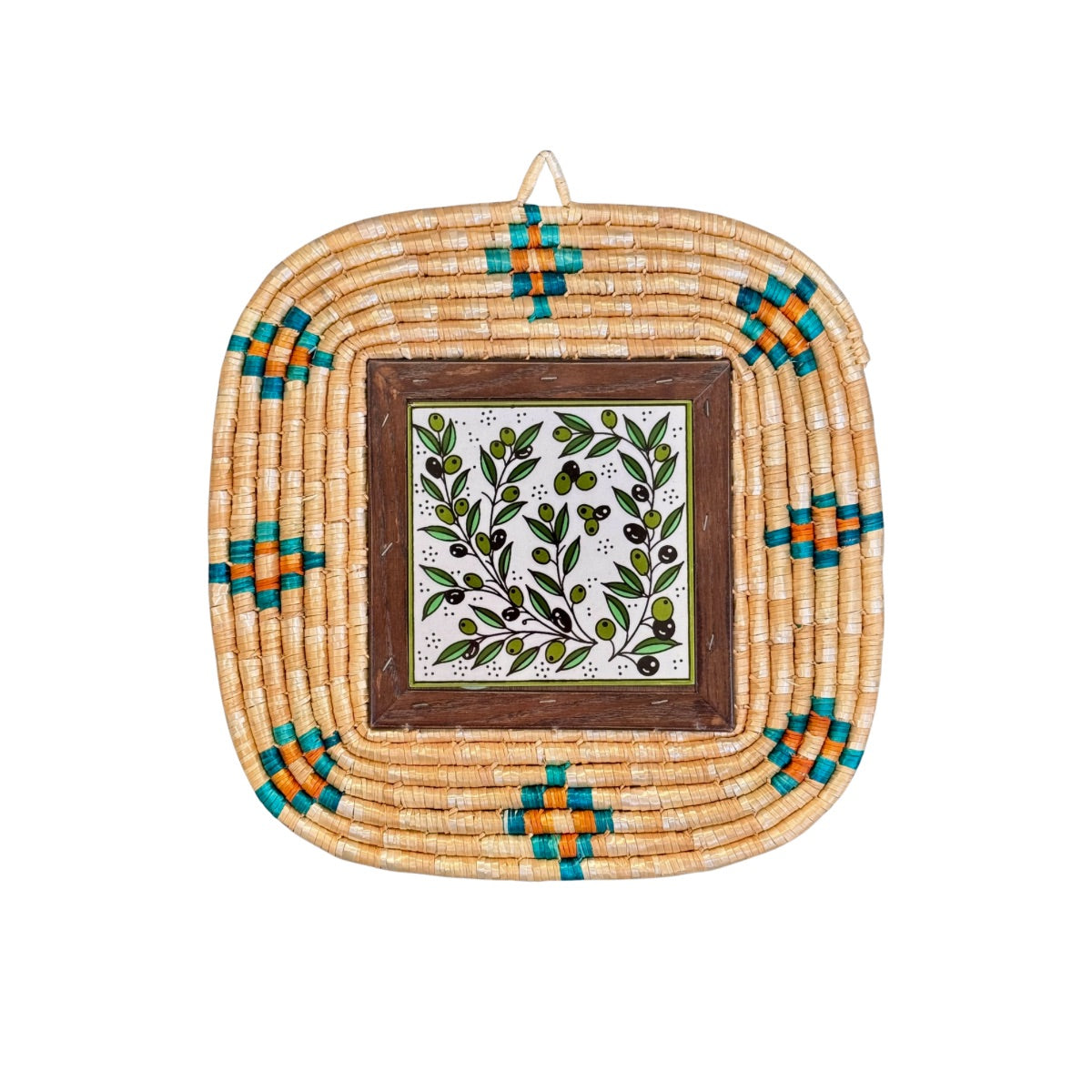 Handwoven Tile Wall Hanging (10”) - Zeitoun