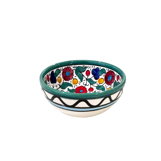 Ceramic "Dipping" Bowl (3.5”) - Aqua Multicolor