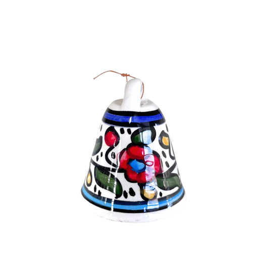 Ceramic Bell Ornament - Multicolor