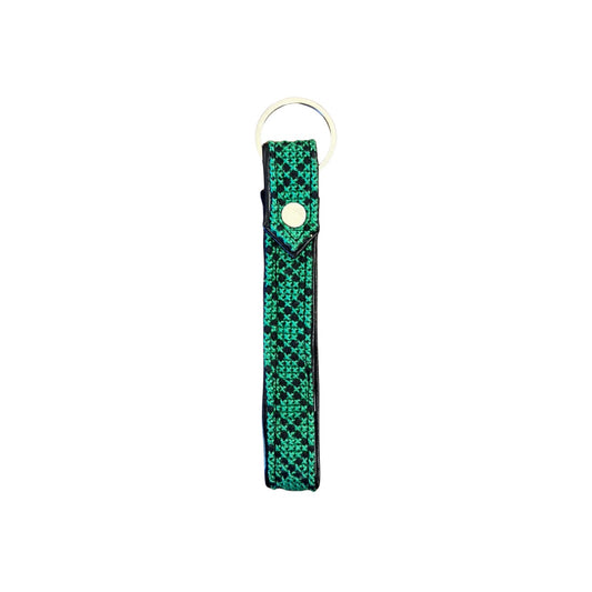 Lina Tatreez Wristlet - Green