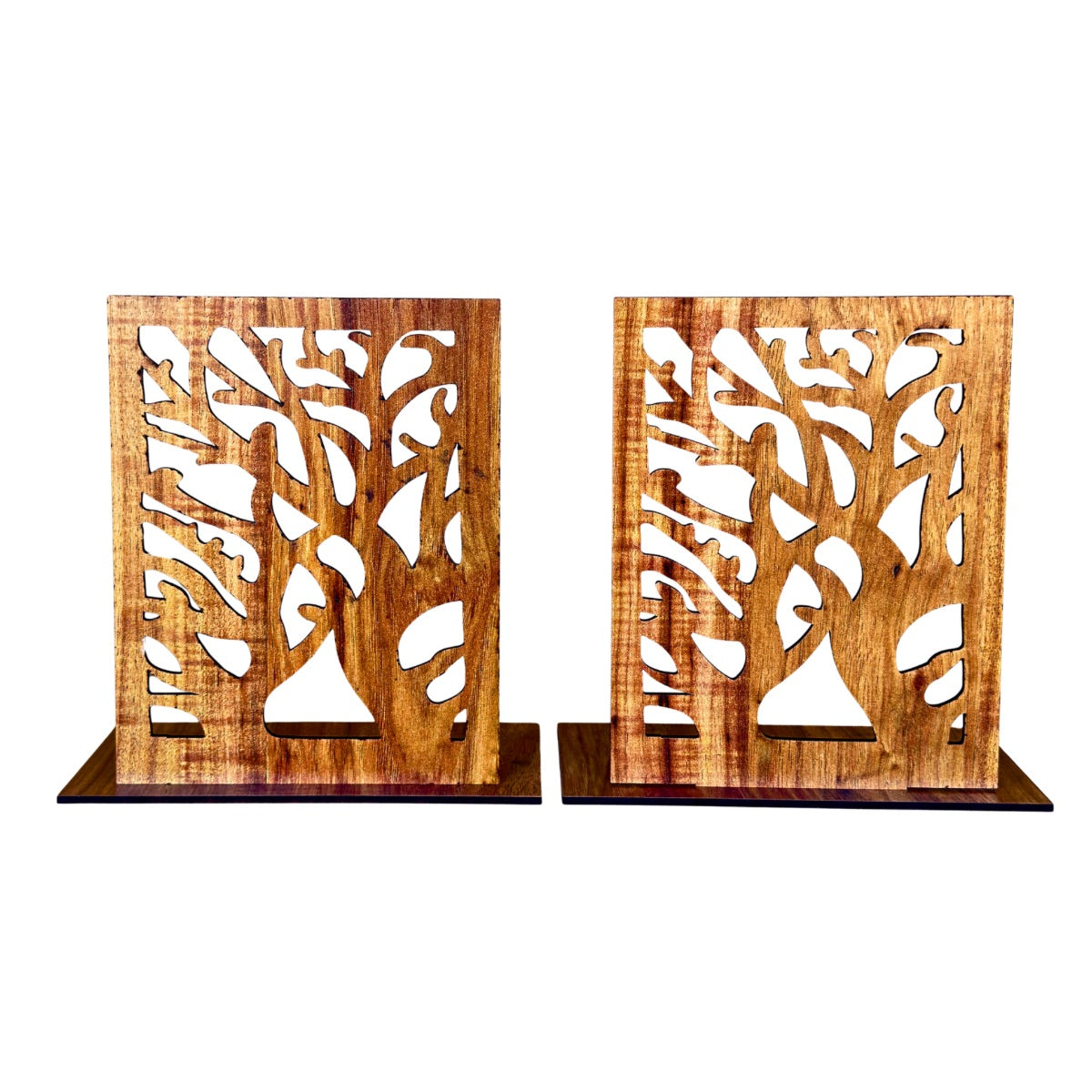 Wooden Bookends - Shajara