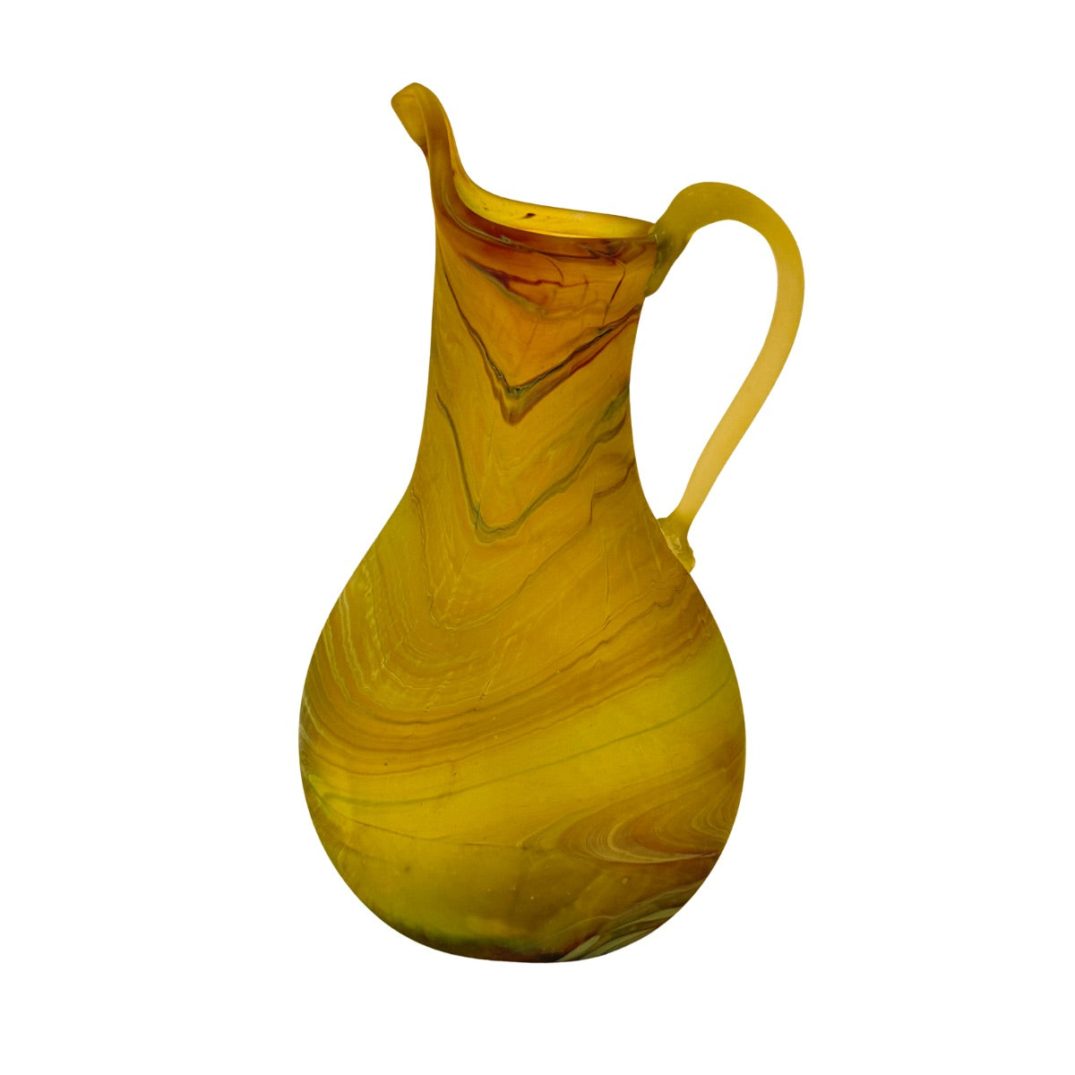 Phoenician Glass Pitcher (10”) - Amber
