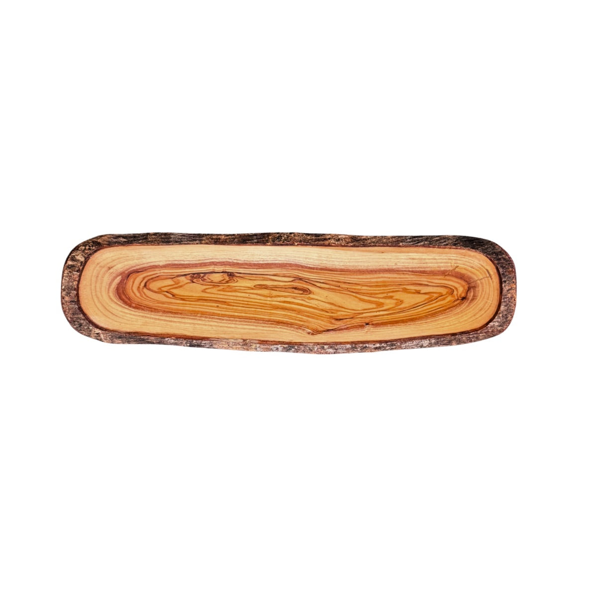 Olive Wood Rustic Oval Dish (12”)