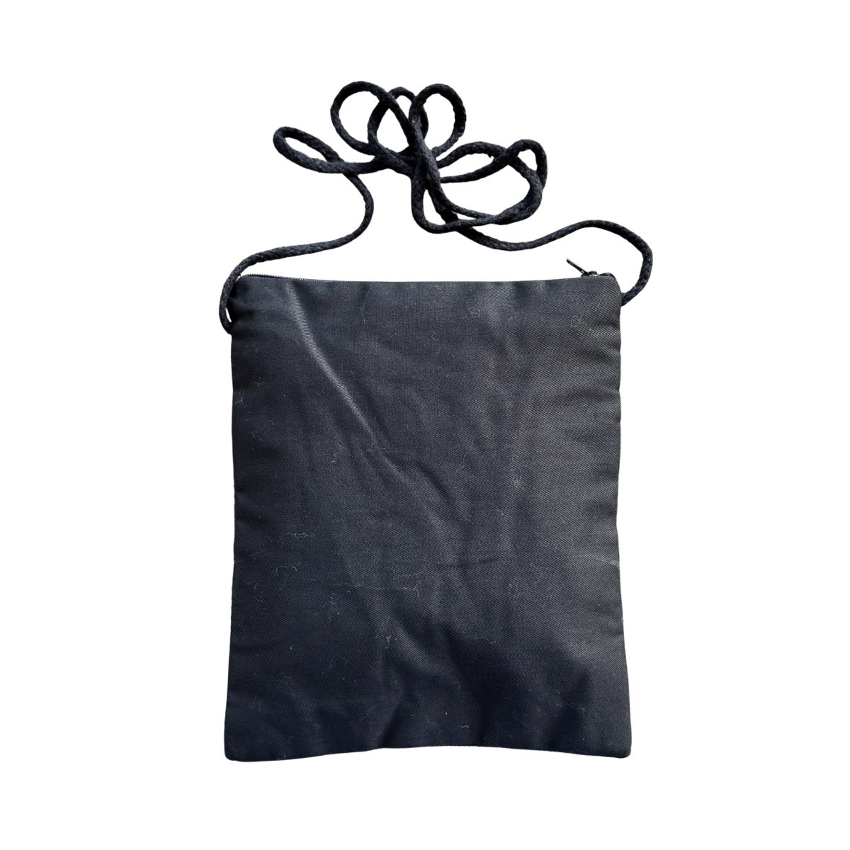 Embroidered Double Zipper Purse - Light Blue/Blue