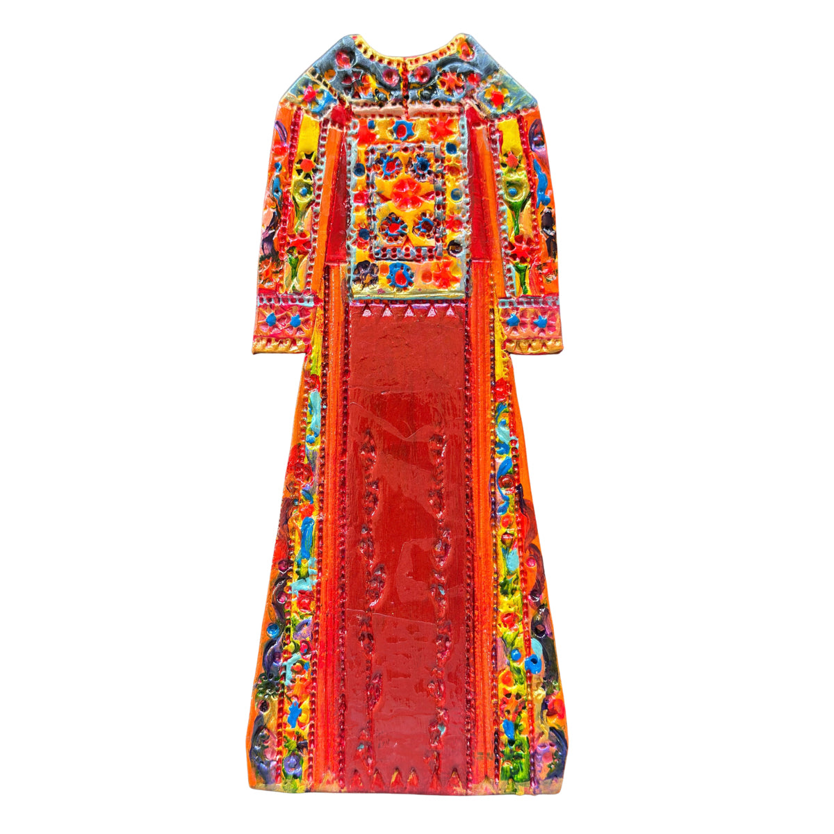 Hand-Painted Clay Thobe 9” - Ramla