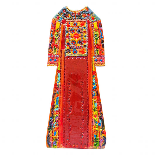 Hand-Painted Clay Thobe 9” - Ramla