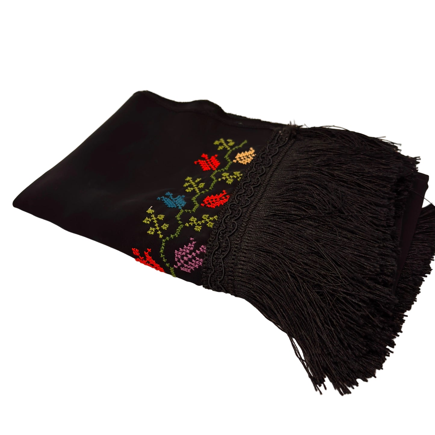 Embroidered Scarf - Tulips
