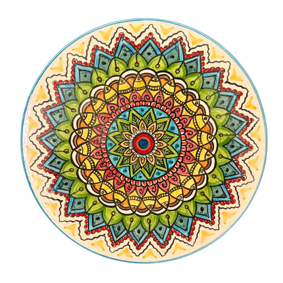 Decorative Ceramic Plate/Hanging (12”)
