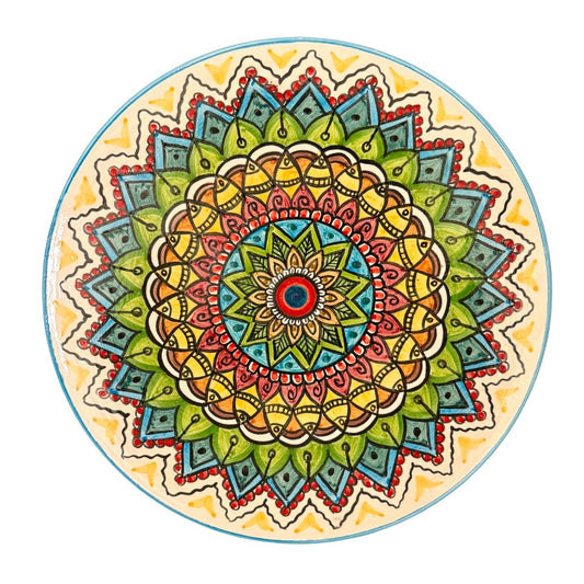 Decorative Ceramic Plate/Hanging (12”)