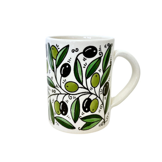 Ceramic Mug w/Handle - Olives