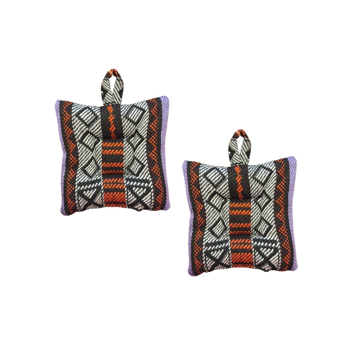 Bedouin Sadu Pot Holder Set of 2 - Purple