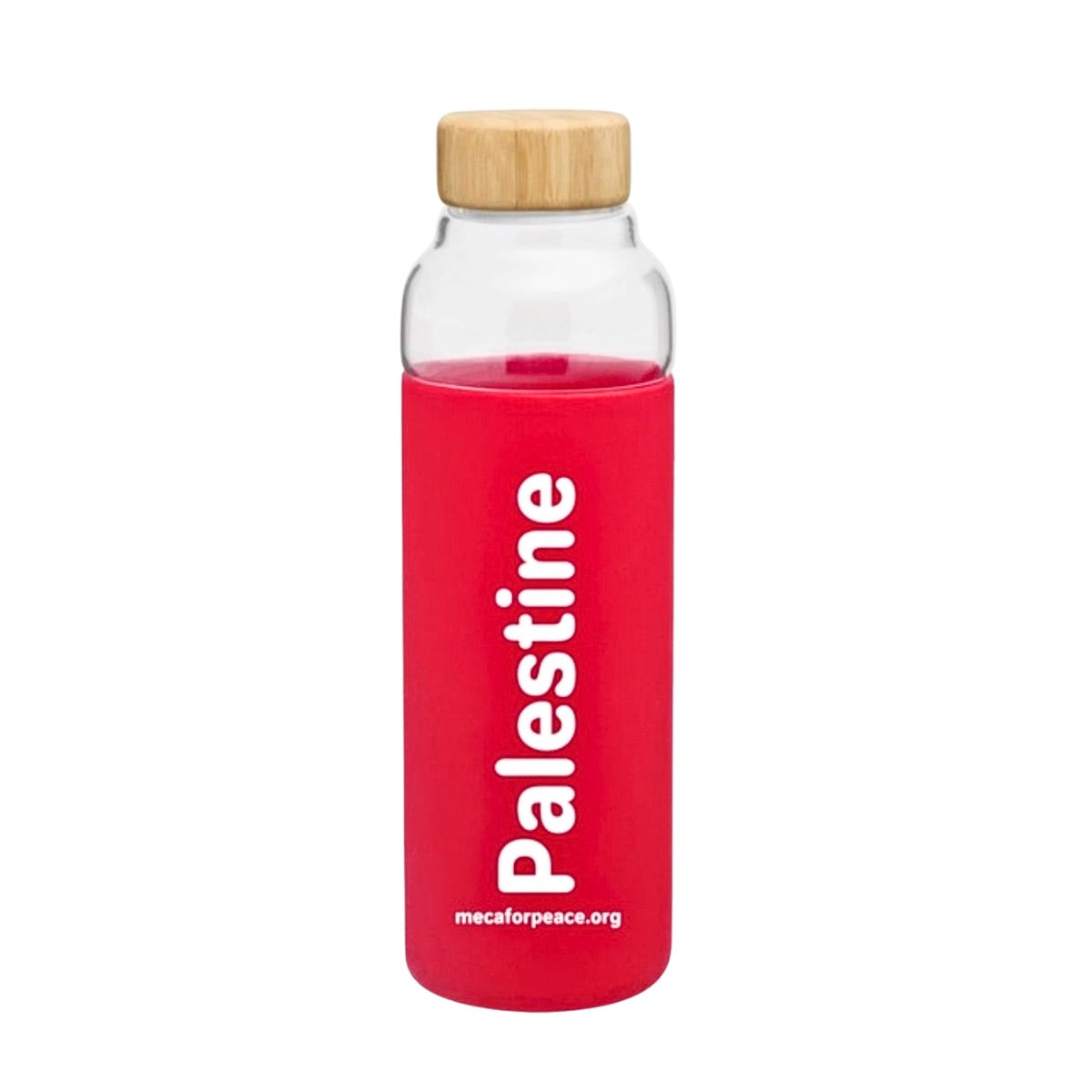 Palestine Water Bottle - Red & White