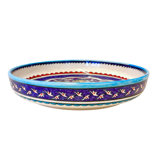 Ceramic Shallow Serving Bowl (11”) - Jerusalem Spring