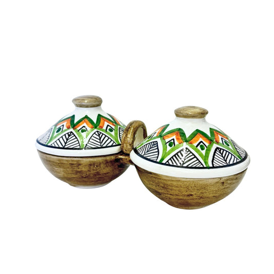 Zeit/Za'atar w/ Lid - Patterned Nisf