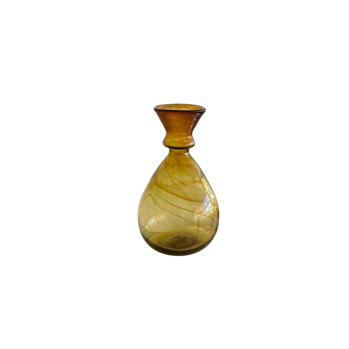 Hebron Glass Vase (6”) - Moss