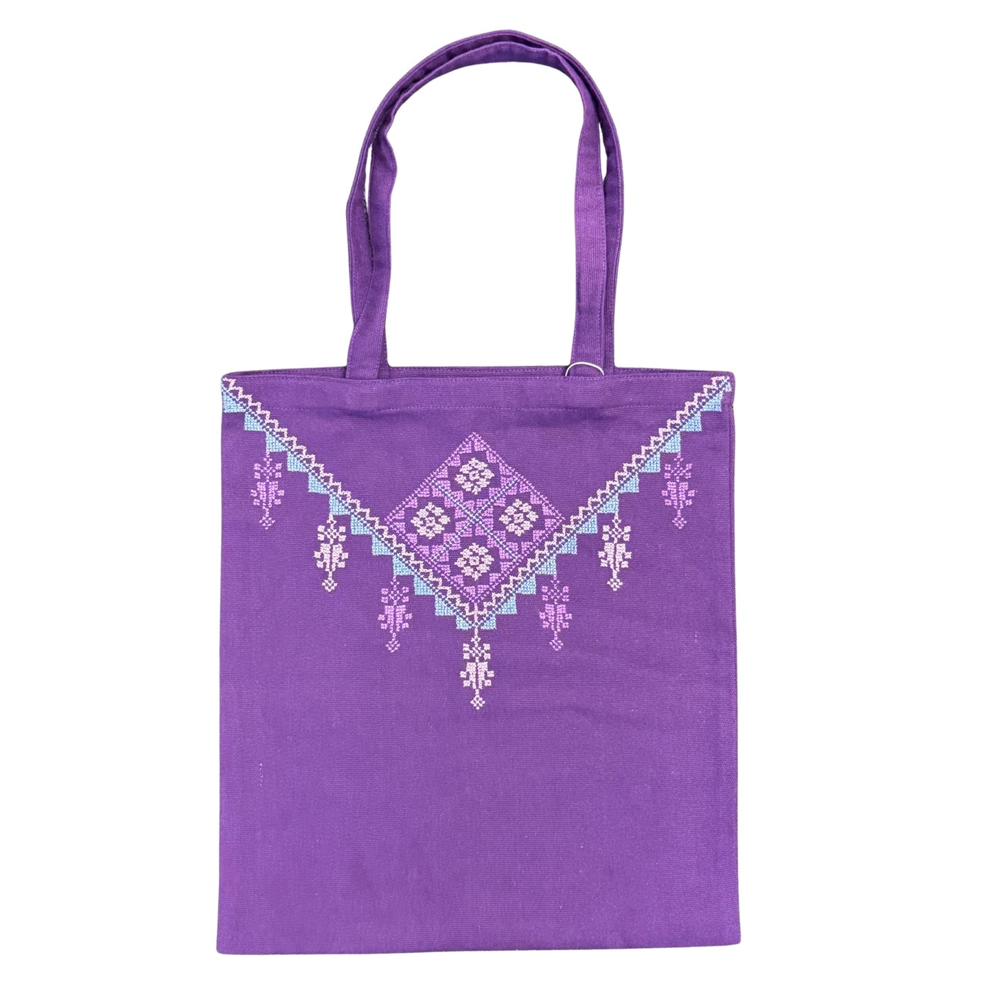 Embroidered Tote (Purple) - Beir Sabei