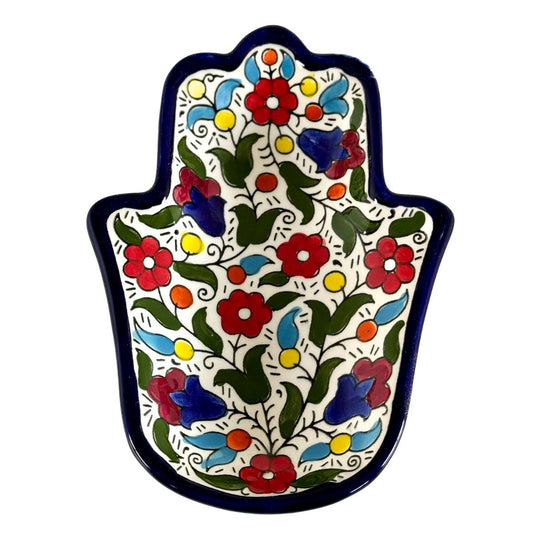 Ceramic "Hamsa" Dish - Multicolor