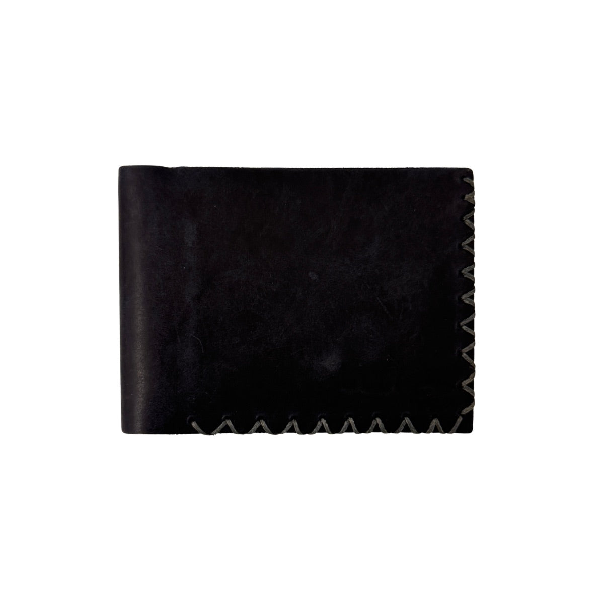 Leather Bi-Fold Wallet (Large) - Dark Blue