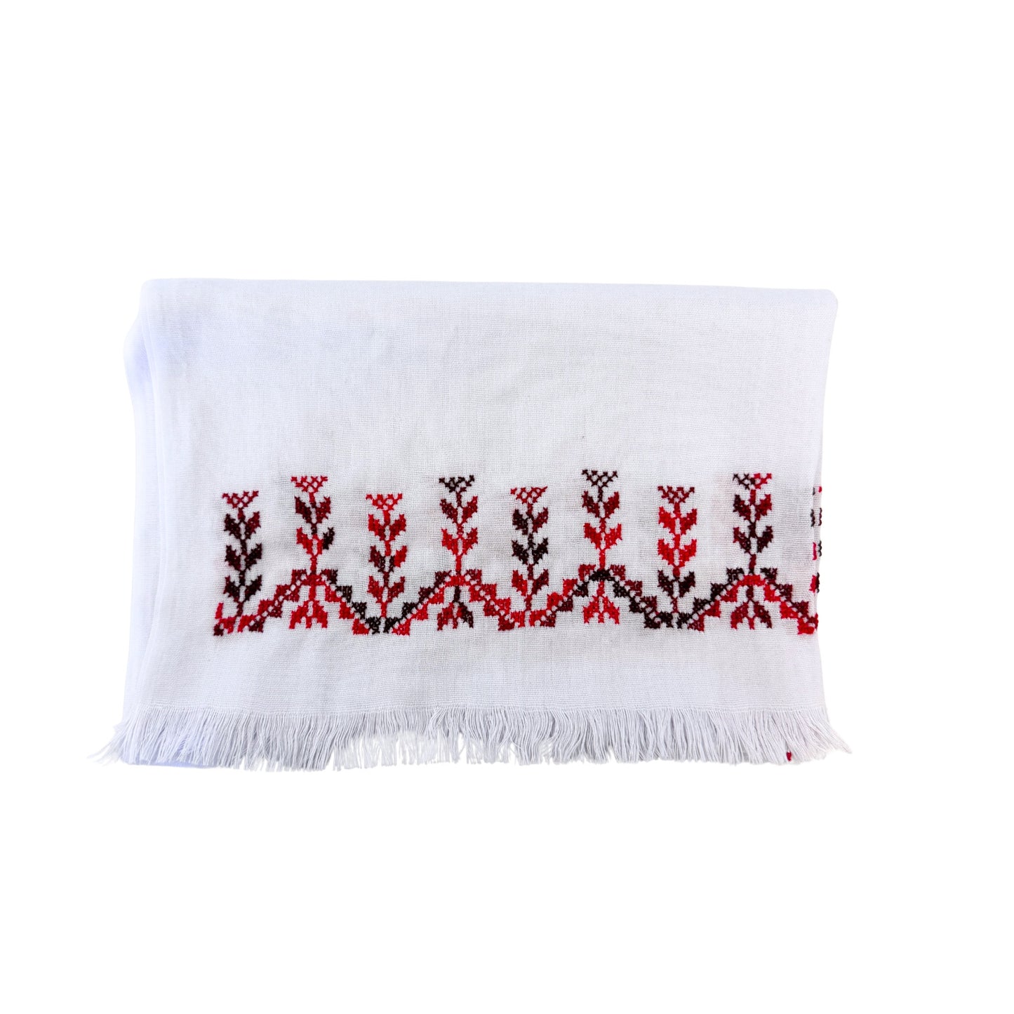 Embroidered Cotton Scarf