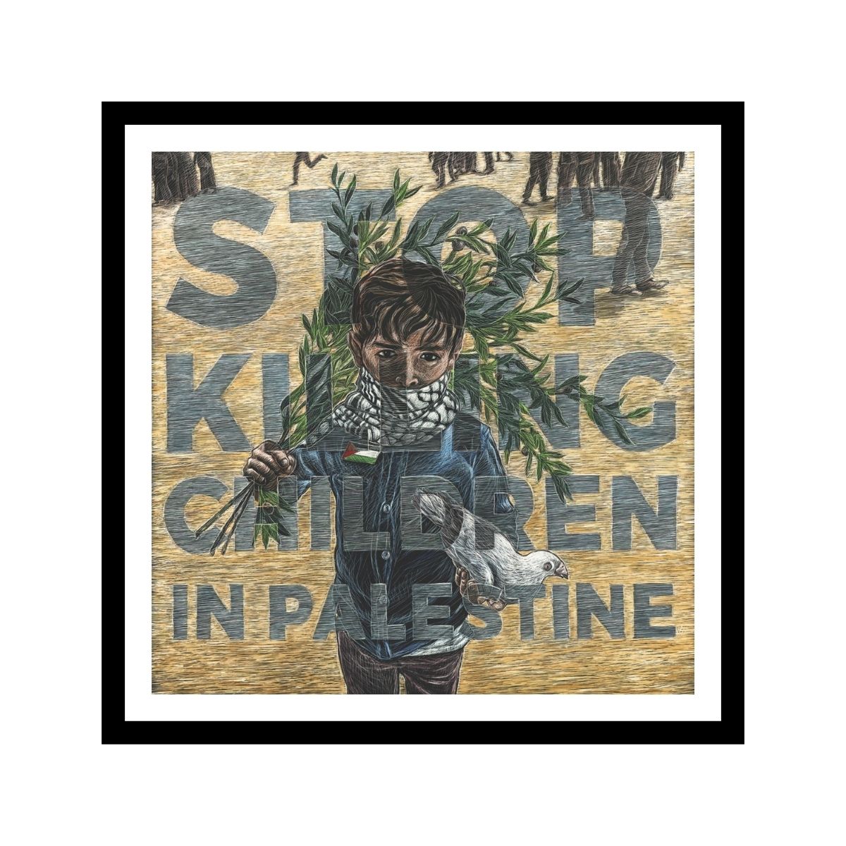 Jos Sances - Stop Killing Palestinian Children (FRAMED)