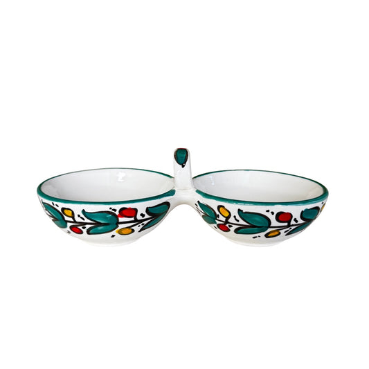 Zeit & Za'atar Serving Bowl - Aqua Multi