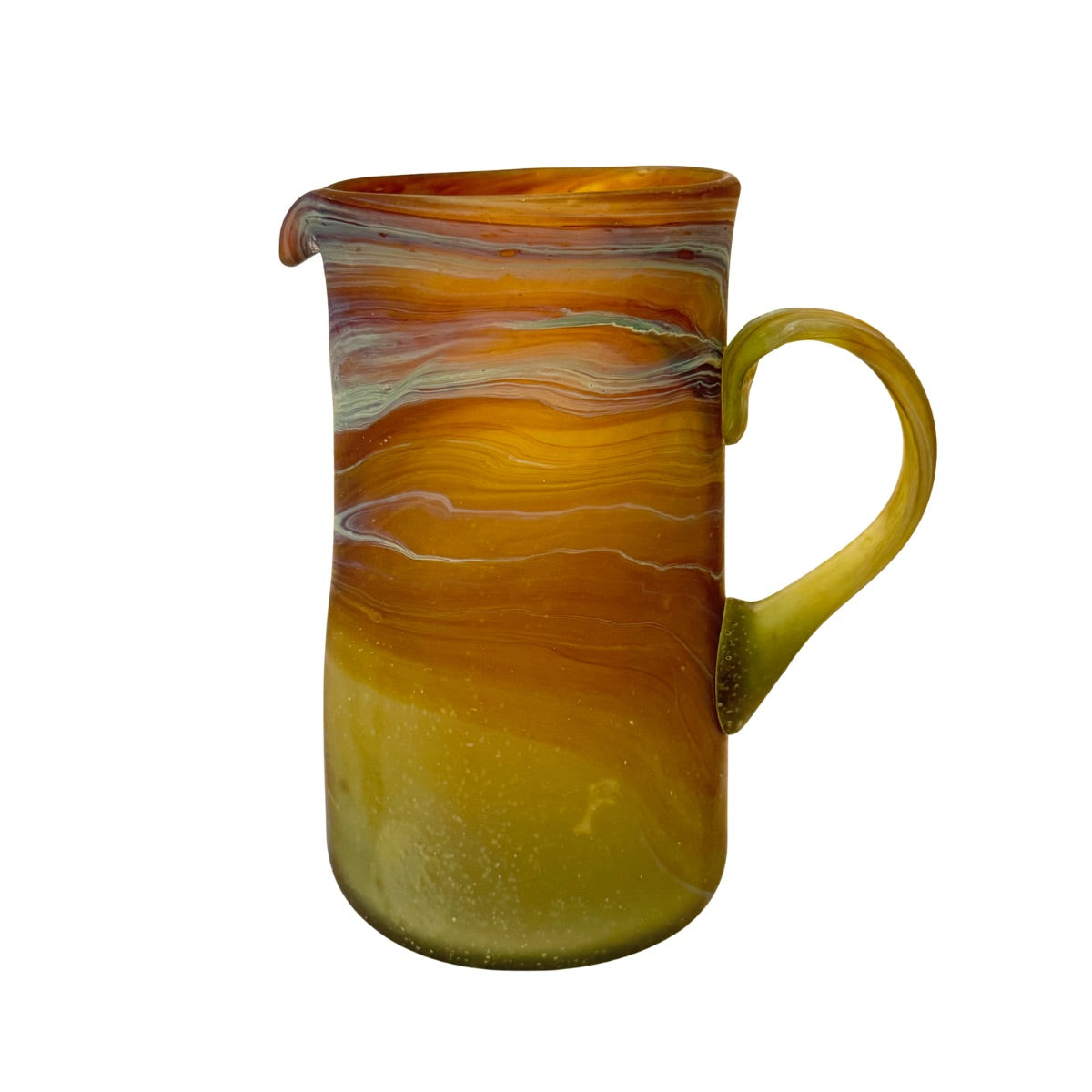 Phoenician Glass Pitcher (10”) - Amber