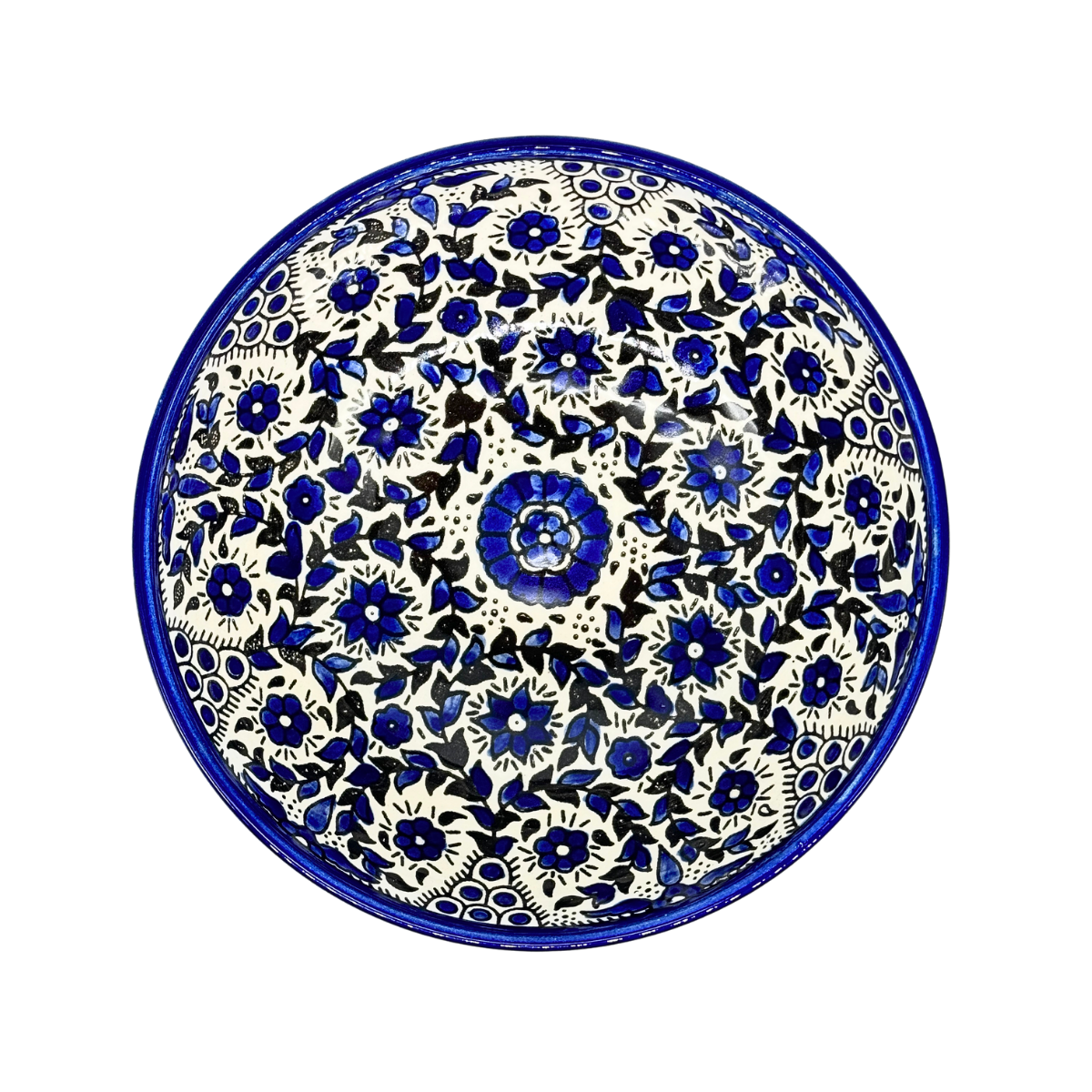 Ceramic Bowl 7" - Blue Vine