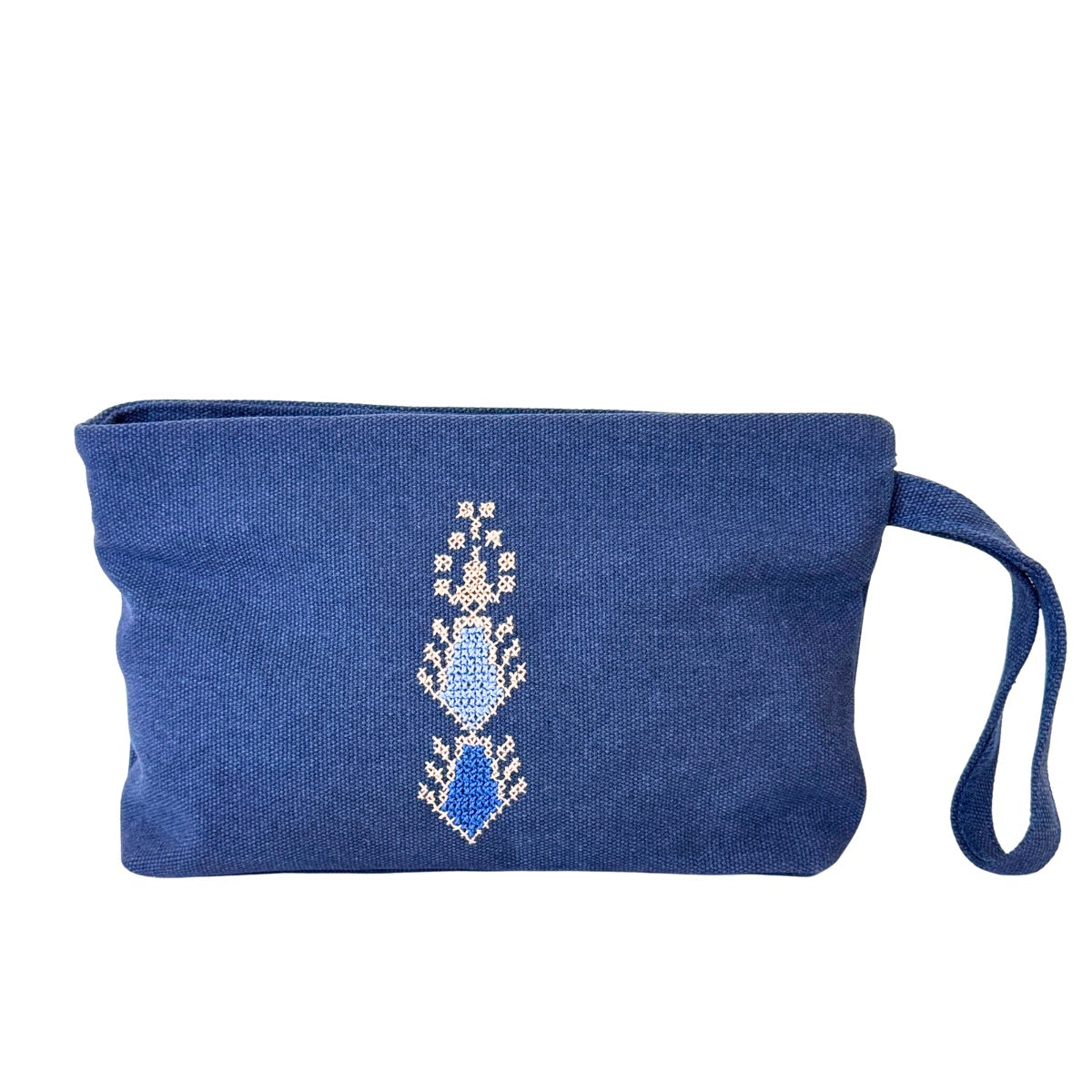 Cypress Tatreez Clutch - Blue