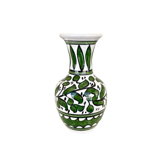 Ceramic Vase (7") - Green