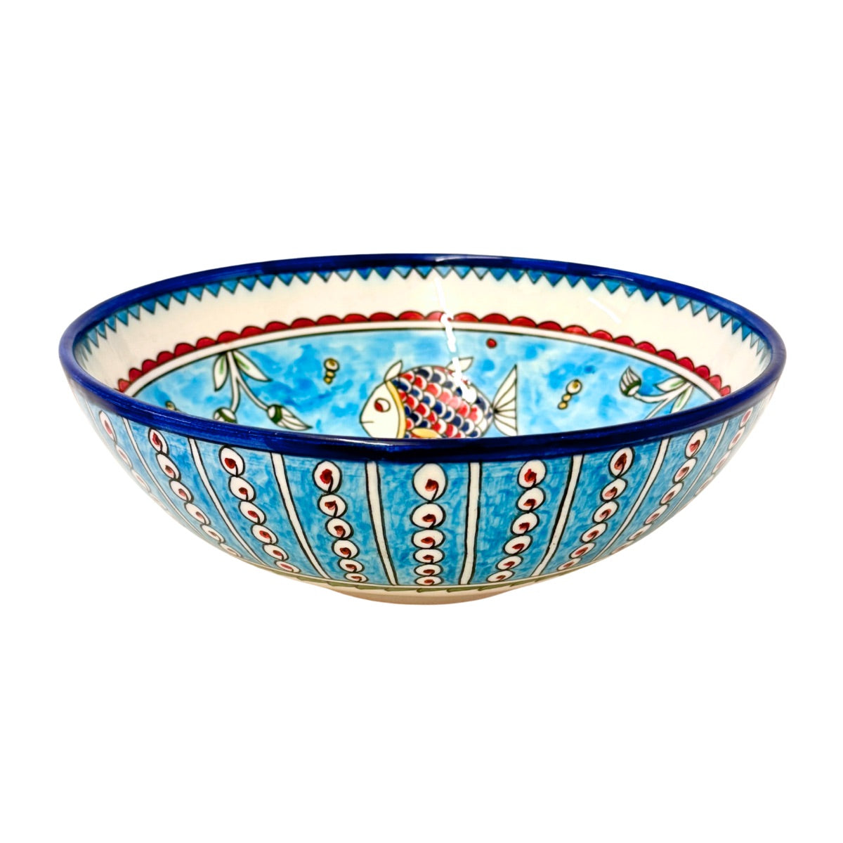 Ceramic Serving Bowl (10”) - Fish