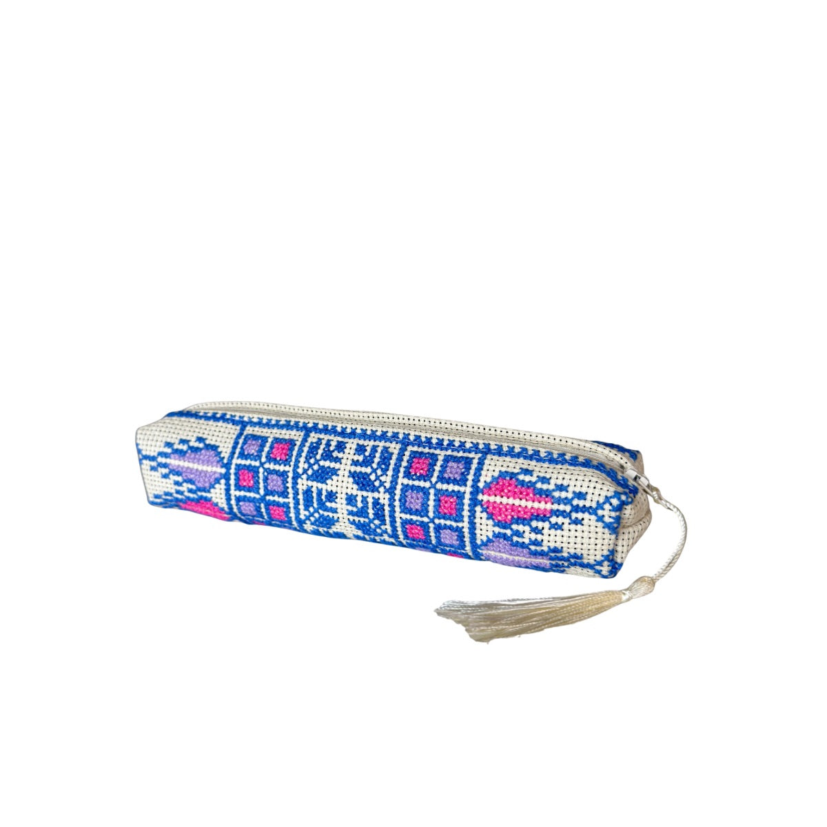 Embroidered Pouch (8”) - Various, Blue