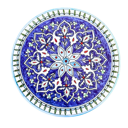 Jerusalem Round Plate (11”) - Armenian Floral