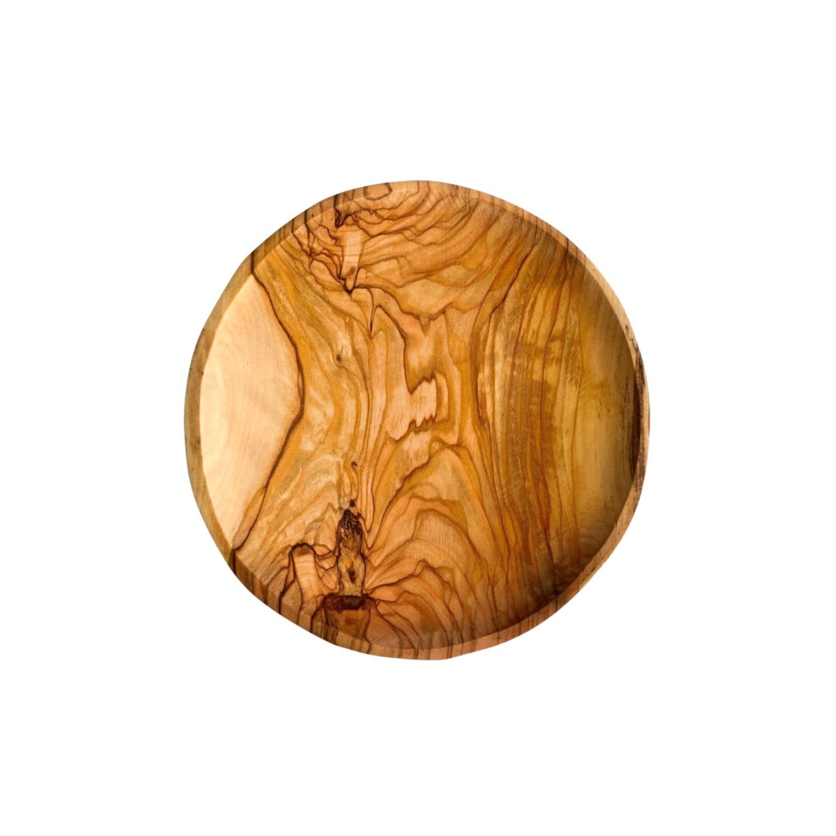 Olive Wood Round Dish - 5"