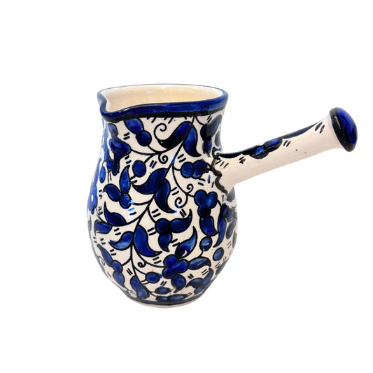 Ceramic Coffee Carafe (6.5”) - Classic Blue
