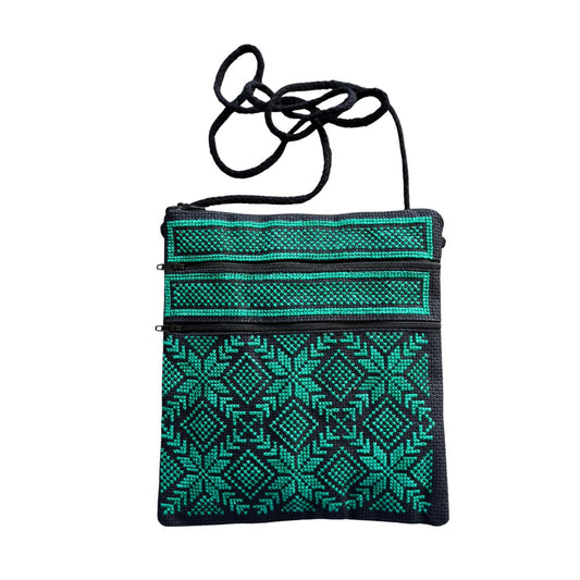 Embroidered Shoulder Purse - One Color